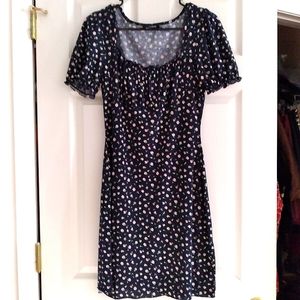 Shein Ditsy Floral Milkmaid Dress
